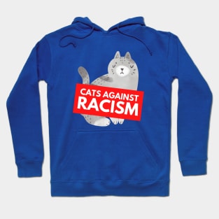 Cats Against Racism (White) Hoodie